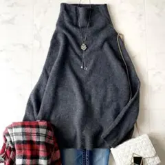 極美品☆イエナ ふんわり カシミア ハイネックニット ドルマン ゆったり