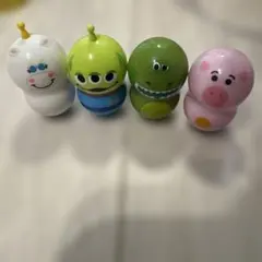 トイストーリー　置物4つセット ハム　起きあがりこぼし