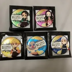 鬼滅の刃　ニジゲンノモリ　ネオン缶バッジ　炭治郎　禰豆子　善逸　伊之助　宇髄天元