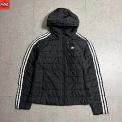 1173古着90sadidasトレフォイルロゴ中綿ジャケット3ラインレディースＳ