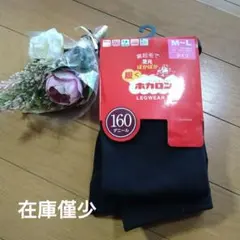 履くホカロン 裏起毛 M~L 160デニール キッズタイツ150〜165