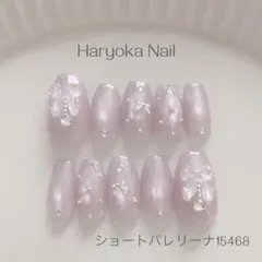 ネイルチップ　現品　サイズオーダー　ワンホン　キルティング　ピンク　量産型推し活