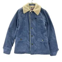 Lee コーデュロイ ボアジャケット ライトブルー ユニセックスM相当