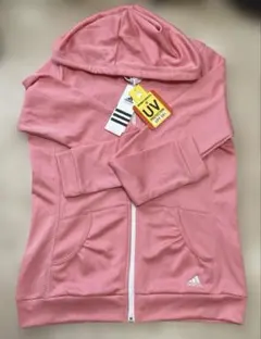 adidas（アディダス）のジップアップパーカー ピンク色 OTサイズのサムネイル