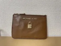 MICHAEL KORS ブラウン レザー キーケース