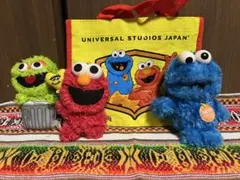 セサミストリートぬいぐるみ&ミニエコバッグ