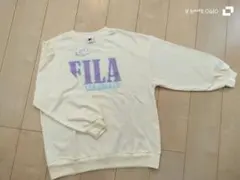 ★値下げ♪FILA/トレーナークリーム色