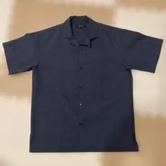 COMME CA ISM 半袖シャツ ネイビー Lサイズのサムネイル