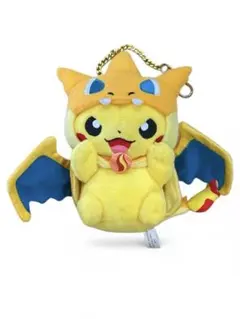 メガリザードンYのポンチョを着たピカチュウぬいぐるみ ポケモンセンター