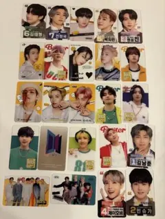 BTS 香港公式トレカ 透明カード BTS 防弾少年団 グッズ ／ 透明 フォトカード 25枚セット