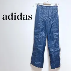 アディダス　オーバーパンツ　ナイロン　デサント製　サイドファスナー　レア　OLD