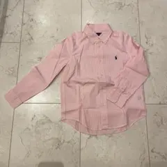 Ralph Lauren ピンクストライプ 長袖シャツ 6