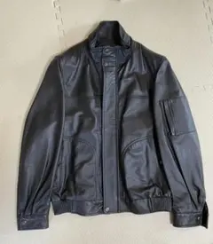 ケ*チ様 BALMAIN 羊革 ラムレザー ブルゾン ジャケット メンズLL 美品】BALMAIN/バルマン オム ラムレザー ダブル ライダースジャケット