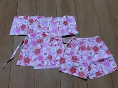 ハローキティ 甚平 ピンク 90cm
