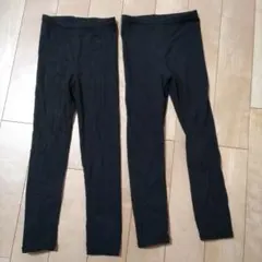 くろぱん　スパッツ　130サイズ　10分丈　のび〜る綿混