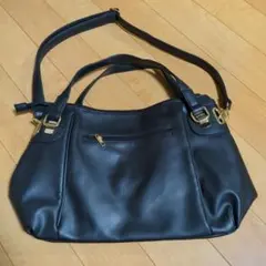 黒　2WAYバッグ　トートバッグ　ショルダーバッグ　A４対応