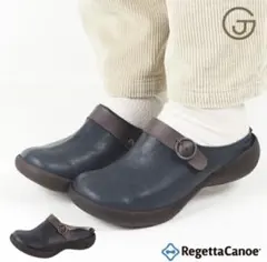 リゲッタ カヌー サボサンダル レディース 厚底 おしゃれ 黒　LL