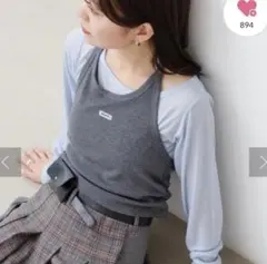 【Kastane】ホルターキャミSET グレーのサムネイル