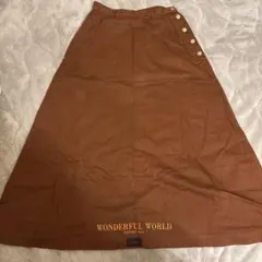 新品 ワンダフルワールド♥いちごプリント段々スカート／赤 ♡New Arrival News♡復刻いちごバスケットプリントシリーズ発売の