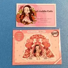 鬼滅の刃 カフェ 禰豆子 誕生祭 2025 バースデー ポイント景品 ステッカー