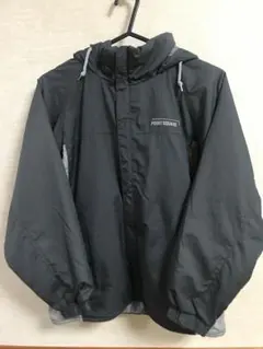 POINT SQUARE グレー中綿パーカー140