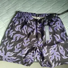 CHALLENGER 宇宙柄 ショートパンツ CHALLENGER 宇宙柄 ショートパンツ CHALLENGER フレイムプリント