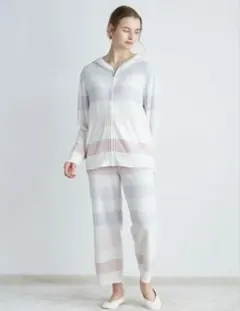 gelato pique スムーズィー5ボーダーパーカ&ロングパンツセット