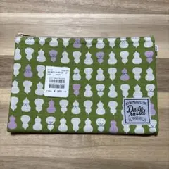 ポーチ　バッグ　Daily Russet ワカクサ色　ひょうたん柄