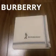 新品未使用 BURBERRY バーバリー ゴルフ柄ハンカチ　48.5×48.5