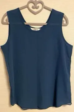 婦人服 タンクトップ 11R L ネイビー 美品