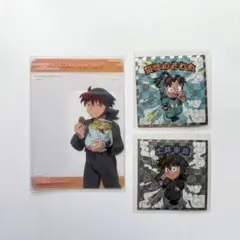 忍たま乱太郎マンチョコ 土井半助 摂津のきり丸 土井先生 クリアカード付き