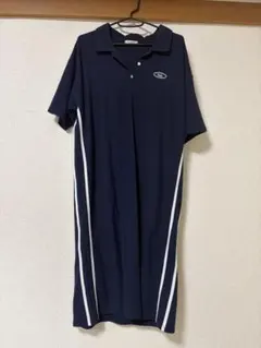 PALEMO STORE ポロシャツワンピース 紺 半袖