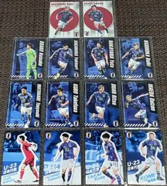 サッカー日本代表チーム2024 ポテトチップス 14枚 GS 浅野拓磨 中村敬斗