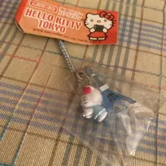 ご当地キティ 東京限定 東京タワーバージョン 青　根付け ストラップ