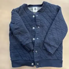 Petit Bateau ネイビー カーディガン 24m
