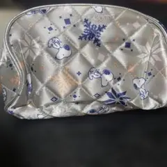 SNOOPY シルバーポーチ 100mm x 80mm