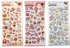 【正規品】ボンボンドロップ　キャンディシール　キティ　サンリオ　3枚セット