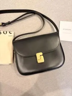 soeur paris レザー ショルダーバッグ ブラックのサムネイル