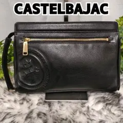 現行品 CASTELBAJAC セカンドバッグ ブラック カステルバジャック 黒