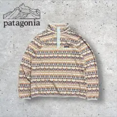 〈パタゴニア〉シンチラスナップT 総柄　薄手　XL フリース　19年製 d
