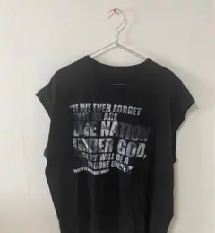 m*e様 スリーブレス ブラック Tシャツ タンクトップ