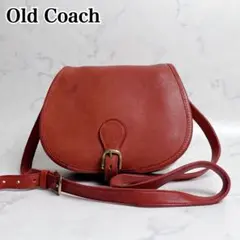希少レア✨OLD COACH ショルダーバッグ サドル グラブタンレザー USAのサムネイル