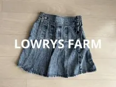 LOWRYS FARM デニムプリーツスカート