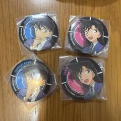 工藤新一・毛利蘭 缶バッジ 4個セット