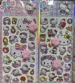 キティ　肉球シール　２枚セット