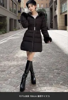 RESEXXY　フード付きダウンコート