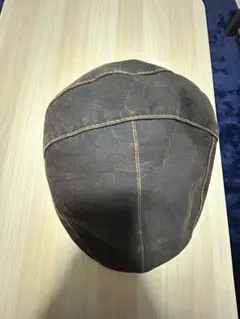 ダークブラウン キャンバス ハンチング帽