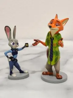 ズートピア　ジュディ・ポップス　ニック・ワイルド　フィギュア2体セットのサムネイル