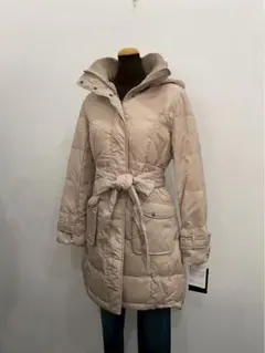 f*h様 大きいサイズ3L 新品タグ付きベージュ フード付きダウンジャケット