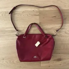 COACH ハンドバッグ ショルダーバッグ 赤 美品